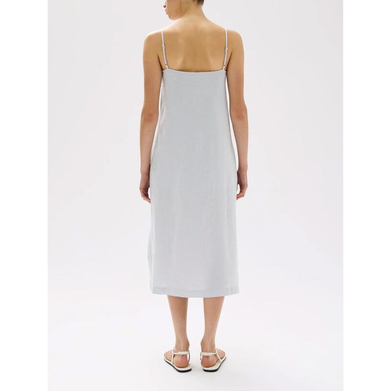 Assembly Label Vallory Linen Slip Dress Blue Haze image number 1